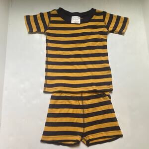 Hanna Andersson Navy Stripe Summer Short Sleeve PJ Pajamas